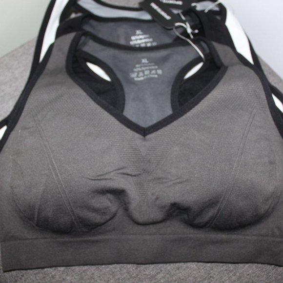 Other - Women Racerback Sports Bras Medium Impact Yoga Gym Fitness 3 Pack | XL